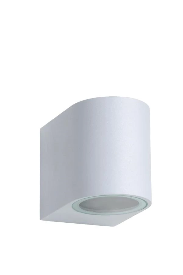 Lucide ZORA-LED - Foco de pared / Lámpara de pared Dentro/Fuera - LED Regul. - GU10 - 1x5W 3000K - IP44 - Blanco - UIT